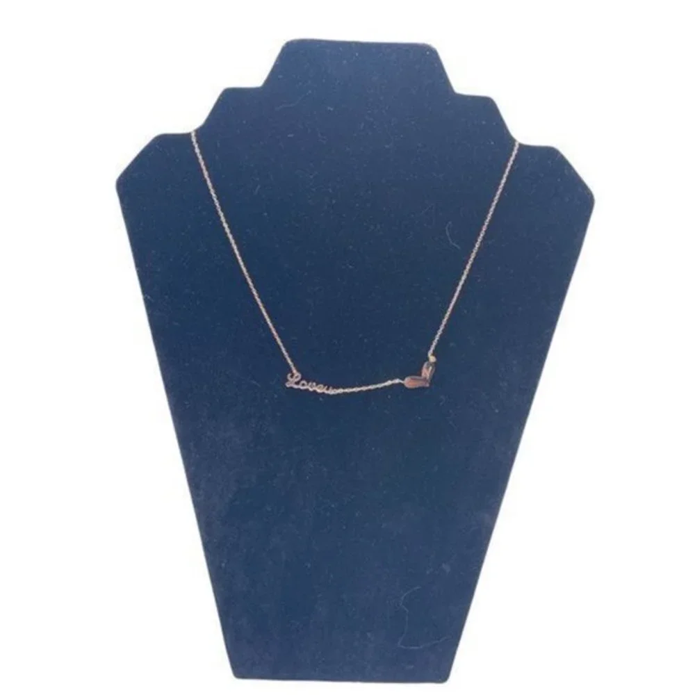 LoveU‎ Heart Rose Gold Women’s Titanium Steel Necklace